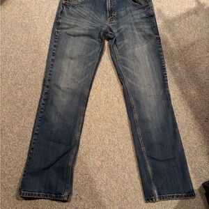 Wrangler Men's Dark Blue Straight Jeans